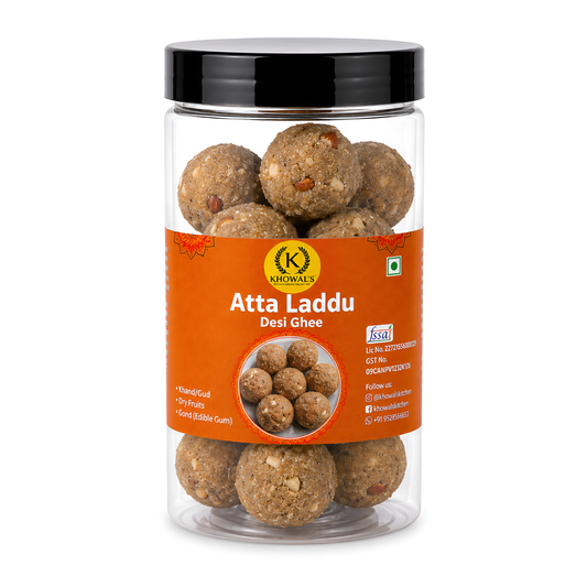 Atta Laddu Desi Ghee | Traditional Homemade Wheat Laddu | Indian Sweet Snack | 400g